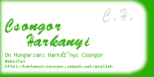 csongor harkanyi business card